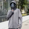 Men's Jackets Summer Skin Coats Men Sunscreen Breathable Light Thin Cool Nylon Sun Protection Hooded UV Proof Windbreaker Casual B87