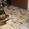 Adesivos de parede padrão retrô azulejo piso PVC banheiro cozinha cola à prova d'água decalques autoadesivos mural de arte faça você mesmo decoração da casa