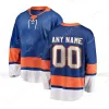 New Yorkislanders2021 2022 Ters Retro Hokey Formaları 13 Barzal 27 Anders Lee Ev Kraliyet Mavi Dikişli Jersey Beyaz Alternatif Gömlekler Erkek S-XXXL