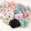 Chiffon macio para lavar o rosto Scrunchies de tamanho grande meninas doce moda rabo de cavalo elásticos elásticos de cabelo acessórios para a cabeça