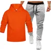 Sweats à capuche pour hommes Ensemble de survêtement de mode pour hommes Joli printemps automne Sweat Suit Hommes Vêtements de sport à capuche et pantalons de survêtement 2 pièces Jogger Outfit