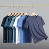 Men's T Shirts Mesh Quick Dried Ice Silk T-shirt For Men's Loose Plus Size L-8XL Round Neck Summer Thin Sports Korean Half Sleeve Top