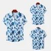 Men's T Shirts Chic Men Summer Loose Cardigan Top Anti-pilling Shirt Coconut Tree Printing Hawaiian Vacation Daily Clothing