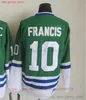 Personalizado hartfordwhalers1991-1999 filme retro ccm hockey jersey bordado 9 gordie howe 10 ron francis 11 veneno 5 samuelsson 26 Ferraro 16 verbeek