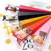 Geschenkverpakking 10 stks Kleur Enkele Roos Helder Venster Doos Boeket Bloem Inpakpapier Geschenkdoos Papieren Zakken Gevallen voor Bloemen Valentijnsdag 230608