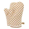 Baking Tools Oven Mitts Grid polyester Lining Heat Resistant Kitchen Gloves Wholesale JN09