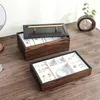 Jewelry Boxes Casegrace Large Wooden Storage Box 3 Layers Display Tray Women Men Earrings Bracelet Necklace Organizer Casket 230609