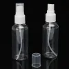 1000pcslot 60ml portátil de plástico transparente atomizador de perfume botellas de aerosol cosméticas vacías con bomba pulverizadora para viajes