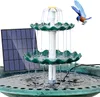 Trädgårdsdekorationer 3 Tiered Bird Bath med 3W Solar Pump DIY Fountain Löstagbar och lämplig för dekoration 230608