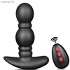 10 Modes Vibrateur Anal Gonflable Vibration Silicone Anus Perles Butt Plug Sex Toys Pour Femmes Hommes Couples Flirter Jeux Adultes L230518