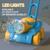 Новинка игры детские игрушки Tank Tank Trolley Bubble Gun Machine Автоматически электрические мыльные пузырьки на открытом воздухе детские игрушки для девочек подарок 230609