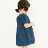 Girl's Dresses 2023 Baby Girls Denim Dress Summer Solid Color Soft and Comfort Fashion Clothes Pretty for Kids 2 8 Year 230609