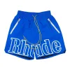 YNKT Designer Shorts Rhude Zomer Mode Strandbroek Heren Hoge kwaliteit Street Wear Rood Blauw Zwart Paars Heren Kort Us Size S xl L5gb#