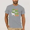 Heren T Shirts Kleding Ierse Wolfshond Hond Lucky Clover St Patricks Day Shirt 1749