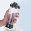 Bottiglie d'acqua Shaker elettrico per proteine Tazza di miscelazione Miscelatore automatico per bottiglie d'acqua con agitazione automatica Interruttore a un pulsante Bicchieri per palestra fitness 350ML 230608