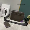 stylisheendibags Trio Moda Uomo Borse a tracolla Designer di lusso Damier Spray Borse a tracolla Donna 3 pezzi Set Borsa in pelle Lettera Marrone