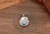Orologi da taschino Steampunk antico quarzo moto ritaglio uomo donna collana catena orologio Fob orologio regalo 2023