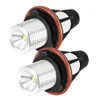 E87 E39 M5 E60 E61 E63 E64 M6 E65 E66 E66 E66 E66 E66 E83 X3 E53 X5 2000-2008 화이트 브라이트 20W LED 천사 눈 마커 조명 전구 램프