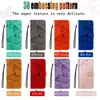 34Designs Impressum Katze Baum Leder Brieftasche Hüllen für Samsung M54 5G OPPO Reamle C55 GT Neo5 10 Pro 9i C33 Reno 8T Blume Sonnenblume Schmetterling Karte Flip Cover Halter Tasche