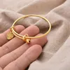 Bangle Gold Color Bangles för Womengold Plated Jewely Dubai African Jewelries Armband Etiopiska lyxdesigner HEOLSHOLD