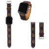 Fashion L Flower G مصمم أشرطة Watchbands for Apple Watch Band 41mm 42mm 40mm 44mm Watch 7 6 Bands Pu Leather Strap Letter Letterned Watchband L550122