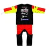 Rompers Motorcycle Baby JerseyクイックドライオートバイGPレーシングチームApuliaチームDain Motocross ATV Motorcycle Crawlwear 230608