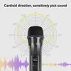 Microfoons Draadloze microfoon UHF dynamisch met LED-display voor conferentie Karaoke thuiscomputer Live microfoon-zwart