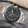 Armbanduhren PRS516 Original Markenuhren für Herren Klassische Multifunktions-Vollstahl-Quarzuhr Luxus-Chronograph Automatisches Datum
