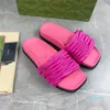 Women Designer Slipper Slide Sandals Summer Leather Shoes Classic Beach Casual Sandals Size Woman Outside Bootsies