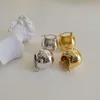 Pendientes colgantes Diseño de moda Personalidad avanzada Clip en francés Retro Temperamento frío Mujer de metal esférico