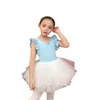 Vêtements de scène robe de Ballet pour filles justaucorps de gymnastique vêtements de danse Tutu jupe de danse tenue enfant fête body danse Performance