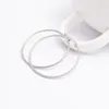 Hoop Earrings Fashion Women Circles Color Stainless Steel Round Cable Waire Pendientes Jewelry For A Gift