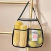 Le stockage met en sac le sac net d'oignon de fruit et de légume avec la maille accrochante réutilisable de 2 compartiments forte durable