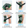 Elbow Kne Pads 1Pair Män Kvinnor Sport Stöd Compression Sleeves Joint Pain Arthrit Relief Running Fitness Elastic Wrap Brace 230608
