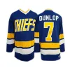 映画Hockeynikivip Hanson Brothers＃16＃17＃18 Dunlop Reggie 7 Denis Lemieux 1 Dave Killer 3 CharlestownチーフスラップショットホッケージャージーS-3xl