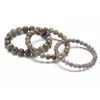 Strand Beaded Strands Style Natural Grey Moonstone Bracelet Stone Single Circle For Men Or Women Jewelry Wholesale