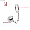 Stainless Anal Hook Chastity Butt Plug Metal Cock Ring Male Anal Plug Ball Penis Rings Steel Women Ass Adult Sex Toy for Couples L230518