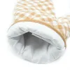 Baking Tools Oven Mitts Grid polyester Lining Heat Resistant Kitchen Gloves Wholesale JN09