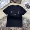Camiseta de lujo para hombre para mujer Milan Designer T Shirts Short Summer Fashion Casual con marca FF Letter Diseñadores de alta calidad camiseta