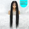 Lace Wigs Braided Wigs for Black Women Full Lace Cornrow Braids Synthetic Lace Front Wig Big Square Knotless Box Braids Wig With Baby Hair 230608