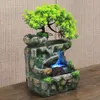 Oggetti decorativi Figurine Fontana a cascata da tavolo per interni Rocaille Bonsai Zen Meditazione Rilassamento Fontane a cascata Ornamento 230608