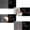 Wall Stickers 6M Metal Wall Sticker Flat Decorative Lines Self-adhesive Ceiling Background Wall Decor Strip Trim Home Room Decoration Decals 230608