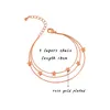 Bangle Leeker 3 Lager Heart Circle Chain Armband till hand Rose Gold Silver Color Fashion Jewelry for Women 2023 Trend ZD1 XS2