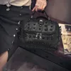 Kvällspåsar mode kvinnor delar får läder messenger skalle tote handväska lady casure rese crossbody satchel handväska topphandtag väska j230609