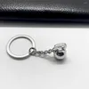 Keychains Exquisite Small Size Gym Fitness Barbell Dumbbells Kettlebell Metal Pendant Keychain Bodybuilding Men Women Jewelry DIY Key Ring