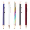 50pcs/Lot Metal Ballpoint Pen For School Stationery Office Custom Logo Name