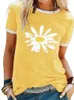 T-shirt femme Simple Tournesol Tous les jours Vêtements femme T-shirt décontracté T-shirt régulier Streetwear Mode d'été T-shirt femme Top's 230609