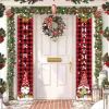 Merry Christmas Banner Couplet Decor Christmas Door Decoration for Home Hanging Xmas Ornament Navidad Happy New Year Gift JN09