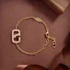 Vrouwen Letter Chain Armband met Stempel Leuke Letter Verstelbare Armbanden voor Gift Party Mode-sieraden