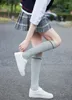 Femmes Chaussettes Japonais Coton Haut Genou Femmes Cuisse Bas Plus Pour Filles Dames Long Sexy Bas